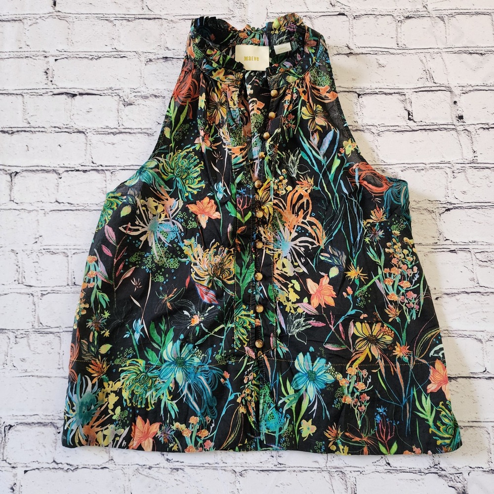 Maeve Anthropologie Women's Small Prema Floral Tank